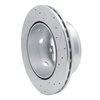 E-Line Drilled & Slotted Silver Brake Rotor, 2002-2006 Fits Multiple Makes/Models, Position: Rear Left - image 4