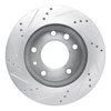 E-Line Drilled & Slotted Silver Brake Rotor, 2002-2006 Fits Multiple Makes/Models, Position: Front Right - image 3