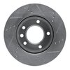 E-Line Drilled & Slotted Silver Brake Rotor, 2002-2006 Fits Multiple Makes/Models, Position: Front Left - image 3