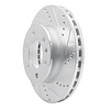 E-Line Drilled & Slotted Silver Brake Rotor, Fits Select Fits Multiple Makes/Models, Position: Front Right - image 1