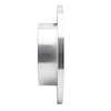E-Line Drilled & Slotted Silver Brake Rotor, 2006-2018 Fits Multiple Makes/Models, Position: Rear Right
