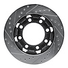 E-Line Drilled & Slotted Silver Brake Rotor, 1975-1993 Mopar, Position: Front Right - image 1