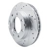 E-Line Drilled & Slotted Silver Brake Rotor, 1977-1993 Fits Multiple Makes/Models, Position: Front Left - image 2