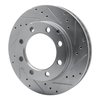 E-Line Drilled & Slotted Silver Brake Rotor, 1977-1993 Fits Multiple Makes/Models, Position: Front Right - image 3