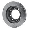 E-Line Drilled & Slotted Silver Brake Rotor, 1977-1993 Fits Multiple Makes/Models, Position: Front Right - image 4