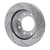 E-Line Drilled & Slotted Silver Brake Rotor, 1992-2000 Fits Multiple Makes/Models, Position: Front Left - image 4