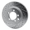 E-Line Drilled & Slotted Silver Brake Rotor, 1974-1981 Mopar, Position: Front Left - image 2
