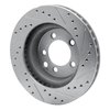 E-Line Drilled & Slotted Silver Brake Rotor, 1974-1981 Mopar, Position: Front Left - image 3