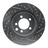 E-Line Drilled & Slotted Silver Brake Rotor, 1974-1981 Mopar, Position: Front Left - image 4