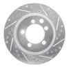 E-Line Drilled & Slotted Silver Brake Rotor, 1974-1981 Mopar, Position: Front Right - image 2