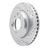 E-Line Drilled & Slotted Silver Brake Rotor, 1974-1981 Mopar, Position: Front Right - image 3