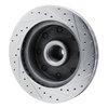 E-Line Drilled & Slotted Silver Brake Rotor, 1973-1977 Mopar, Position: Front Left - image 3