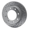 E-Line Drilled & Slotted Silver Brake Rotor, 1973-1993 Mopar, Position: Front Left - image 3