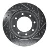 E-Line Drilled & Slotted Silver Brake Rotor, 1973-1993 Mopar, Position: Front Left - image 4