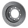 E-Line Drilled & Slotted Silver Brake Rotor, 1971-1997 Mopar, Position: Front Left - image 3