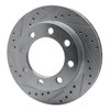 E-Line Drilled & Slotted Silver Brake Rotor, 1971-1997 Mopar, Position: Front Left - image 4