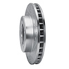 E-Line Drilled & Slotted Silver Brake Rotor, 1980-1993 Mopar, Position: Front Right - image 1