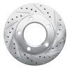 E-Line Drilled & Slotted Silver Brake Rotor, 1980-1993 Mopar, Position: Front Right - image 2
