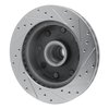 E-Line Drilled & Slotted Silver Brake Rotor, 1978-1997 Mopar, Position: Front Left - image 4