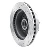 E-Line Drilled & Slotted Silver Brake Rotor, 1978-1997 Mopar, Position: Front Right - image 2