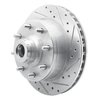 E-Line Drilled & Slotted Silver Brake Rotor, 1978-1997 Mopar, Position: Front Right - image 3