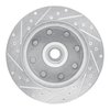 E-Line Drilled & Slotted Silver Brake Rotor, 1978-1997 Mopar, Position: Front Right - image 4