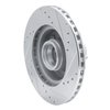 E-Line Drilled & Slotted Silver Brake Rotor, 1987-1990 Mopar, Position: Front Left - image 4