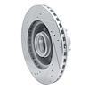 E-Line Drilled & Slotted Silver Brake Rotor, 1987-1990 Mopar, Position: Front Right - image 1