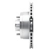 E-Line Drilled & Slotted Silver Brake Rotor, 1987-1990 Mopar, Position: Front Right - image 2