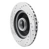 E-Line Drilled & Slotted Silver Brake Rotor, 1987-1990 Mopar, Position: Front Right - image 4