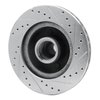 E-Line Drilled & Slotted Silver Brake Rotor, 1991-1996 Mopar, Position: Front Left - image 3