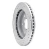 E-Line Drilled & Slotted Silver Brake Rotor, 1991-1996 Mopar, Position: Front Right - image 4