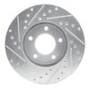 E-Line Drilled & Slotted Silver Brake Rotor, 1991-1996 Mopar, Position: Front Right - image 3