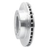 E-Line Drilled & Slotted Silver Brake Rotor, 1989-1993 Mopar, Position: Front Right - image 4