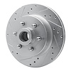 E-Line Drilled & Slotted Silver Brake Rotor, 1993-1996 Mopar, Position: Front Left - image 1