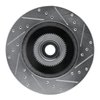 E-Line Drilled & Slotted Silver Brake Rotor, 1993-1996 Mopar, Position: Front Left - image 2