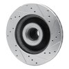E-Line Drilled & Slotted Silver Brake Rotor, 1993-1996 Mopar, Position: Front Left - image 3