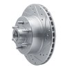 E-Line Drilled & Slotted Silver Brake Rotor, 1993-1996 Mopar, Position: Front Right - image 2