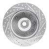 E-Line Drilled & Slotted Silver Brake Rotor, 1994-1997 Mopar, Position: Front Left - image 2