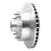 E-Line Drilled & Slotted Silver Brake Rotor, 1994-1997 Mopar, Position: Front Left - image 3