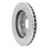 E-Line Drilled & Slotted Silver Brake Rotor, 1994-1999 Mopar, Position: Front Right - image 2