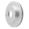 E-Line Drilled & Slotted Silver Brake Rotor, 1994-1999 Mopar, Position: Front Right - image 3