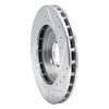 E-Line Drilled & Slotted Silver Brake Rotor, 1996-2000 Mopar, Position: Front Left - image 2