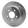 E-Line Drilled & Slotted Silver Brake Rotor, 1997-2007 Mopar, Position: Rear Left - image 2