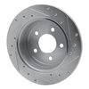 E-Line Drilled & Slotted Silver Brake Rotor, 1997-2007 Mopar, Position: Rear Left - image 3