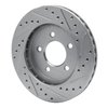 E-Line Drilled & Slotted Silver Brake Rotor, 1991-2002 Mopar, Position: Front Left - image 3