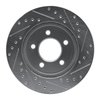 E-Line Drilled & Slotted Silver Brake Rotor, 1991-2002 Mopar, Position: Front Left - image 4