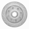E-Line Drilled & Slotted Silver Brake Rotor, 1998-2003 Mopar, Position: Front Left - image 2