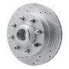 E-Line Drilled & Slotted Silver Brake Rotor, 1998-2003 Mopar, Position: Front Left - image 3