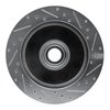 E-Line Drilled & Slotted Silver Brake Rotor, 1998-2003 Mopar, Position: Front Left - image 4